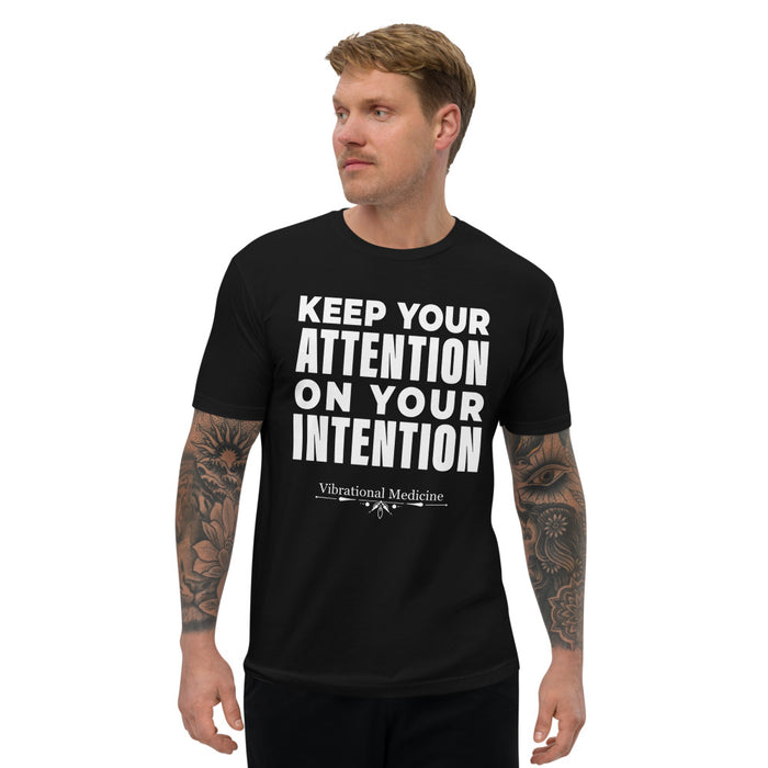 Keep Your Attention On Your Intention (Black) Short Sleeve T-shirt