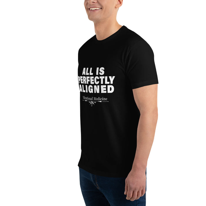 All Is Perfectly Aligned (Black) Short Sleeve T-shirt