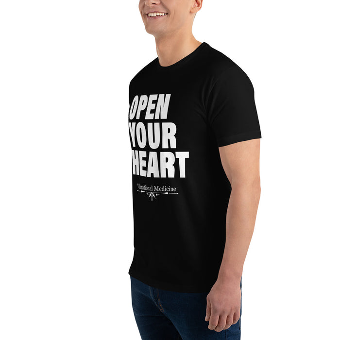 Open Your Heart (Black) Short Sleeve T-shirt