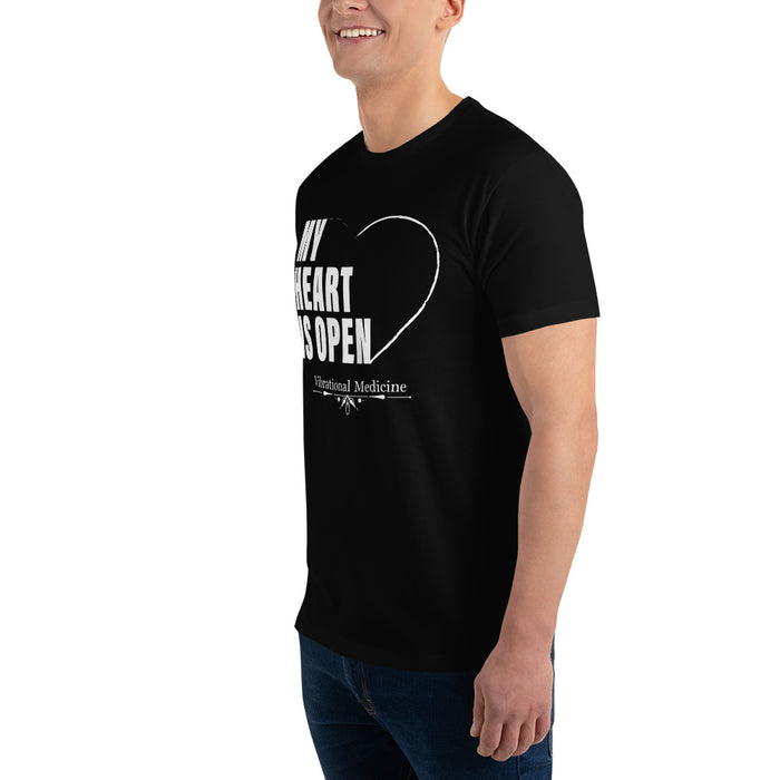 My Heart Is Open (Black) Short Sleeve T-shirt