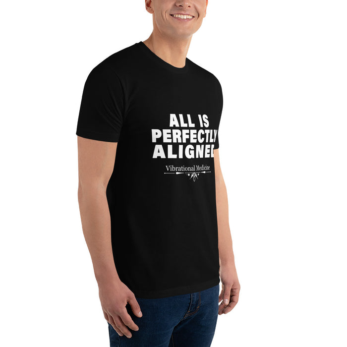 All Is Perfectly Aligned (Black) Short Sleeve T-shirt