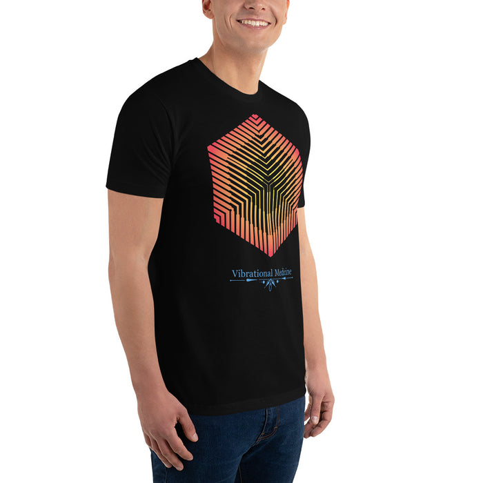 Hexacube (Black) Short Sleeve T-shirt