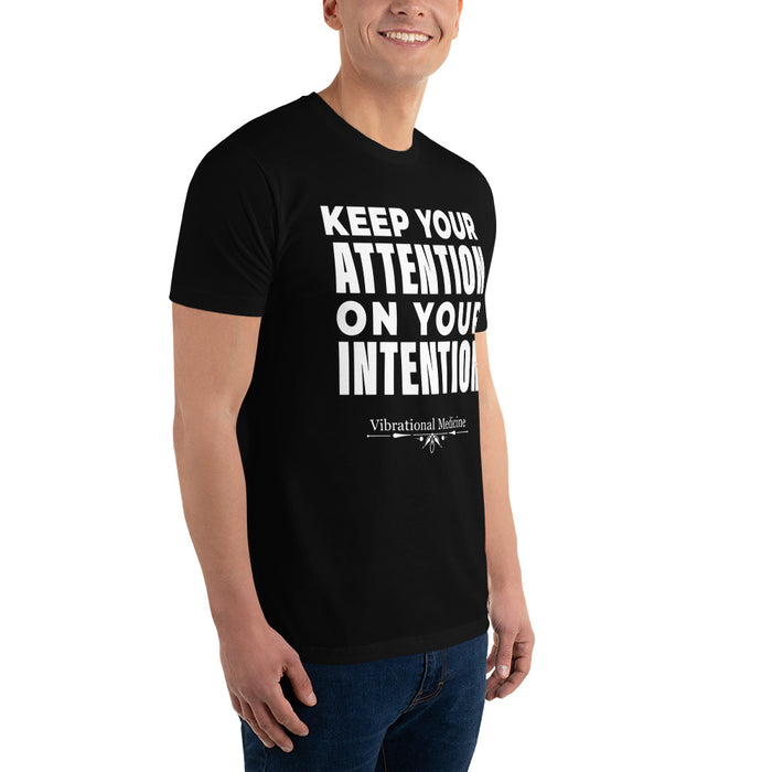 Keep Your Attention On Your Intention (Black) Short Sleeve T-shirt