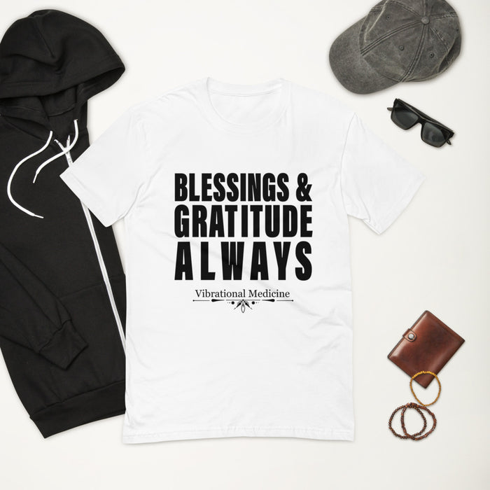 Blessings & Gratitude Always (White) Short Sleeve T-shirt