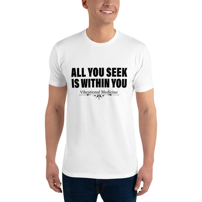 All You Seek Is Within You (White) Short Sleeve T-shirt