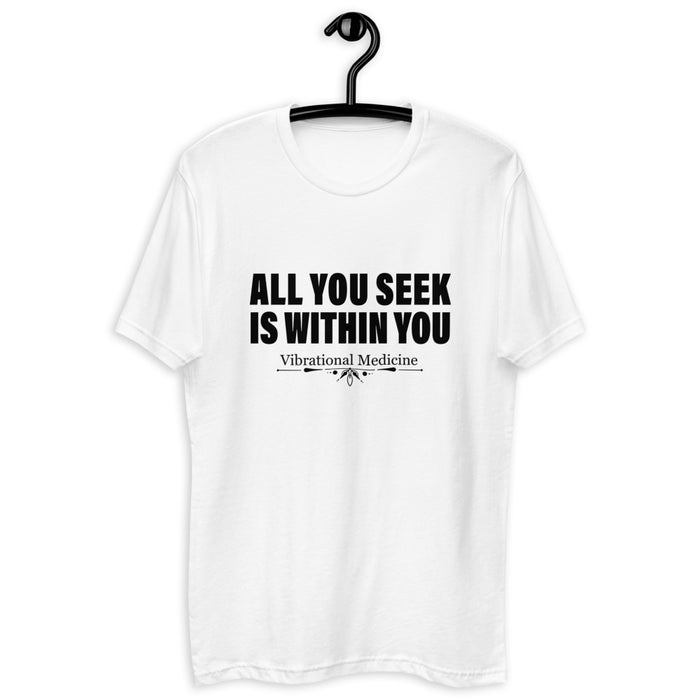 All You Seek Is Within You (White) Short Sleeve T-shirt