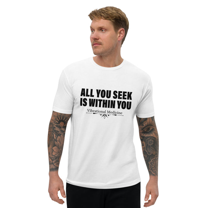 All You Seek Is Within You (White) Short Sleeve T-shirt