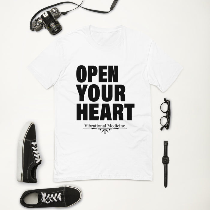 Open Your Heart (White) Short Sleeve T-shirt