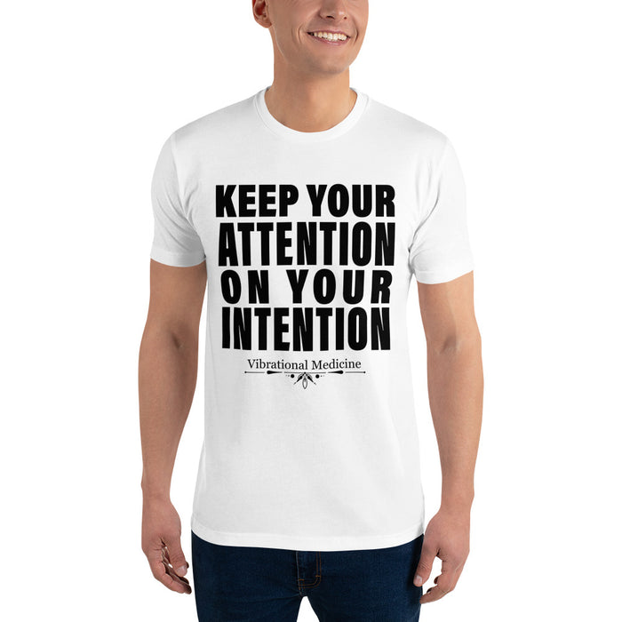 Keep Your Attention On Your Intention (White) Short Sleeve T-shirt