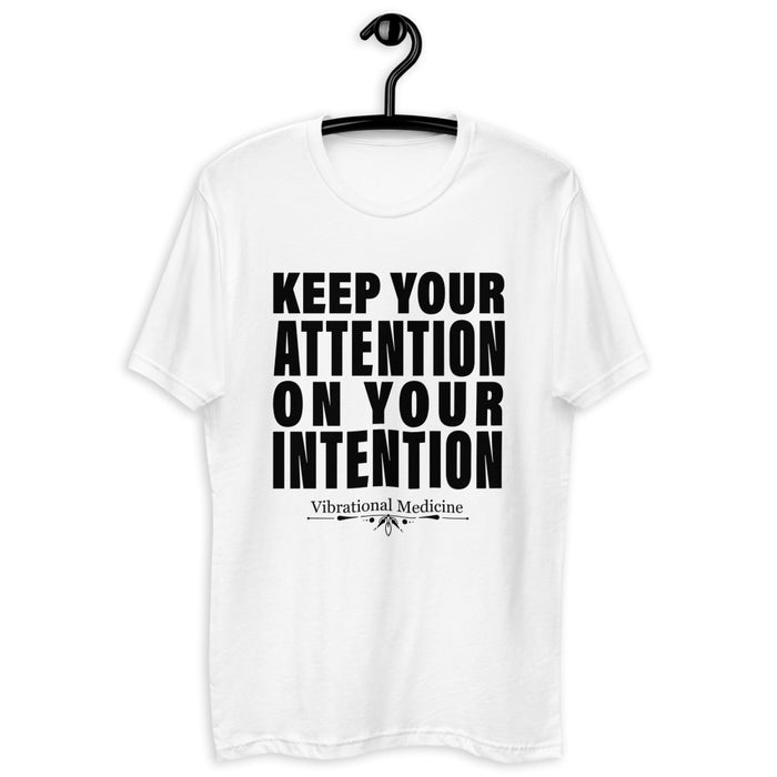 Keep Your Attention On Your Intention (White) Short Sleeve T-shirt