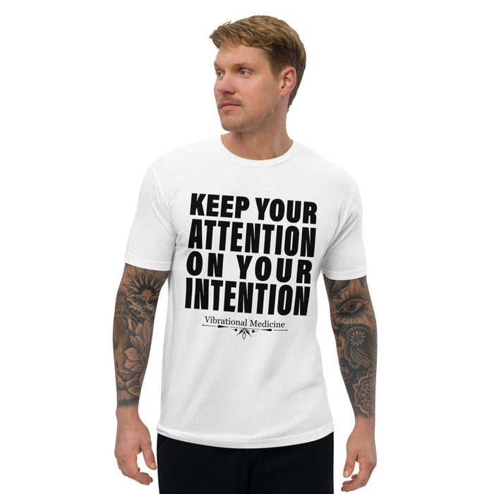 Keep Your Attention On Your Intention (White) Short Sleeve T-shirt