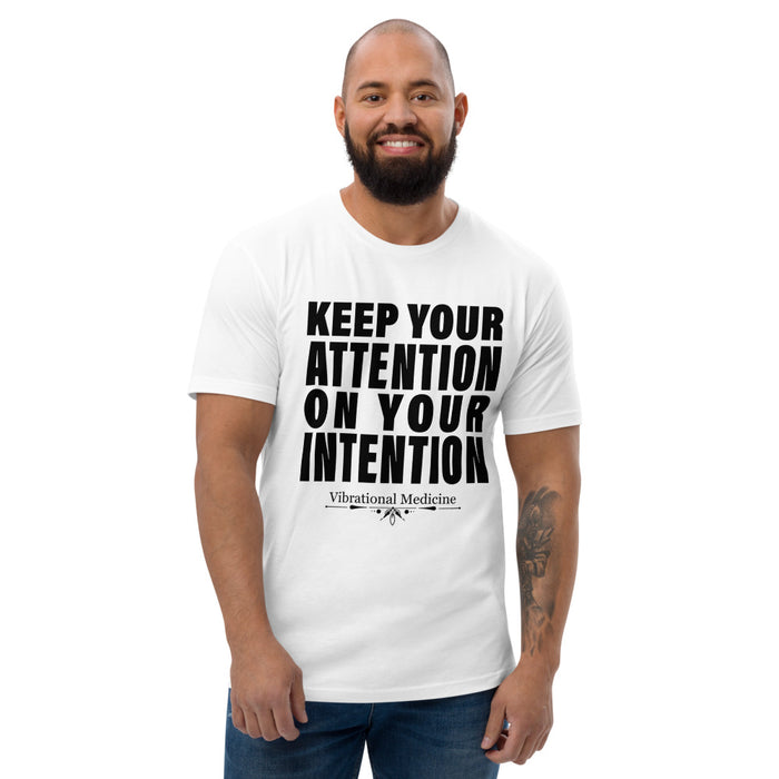 Keep Your Attention On Your Intention (White) Short Sleeve T-shirt