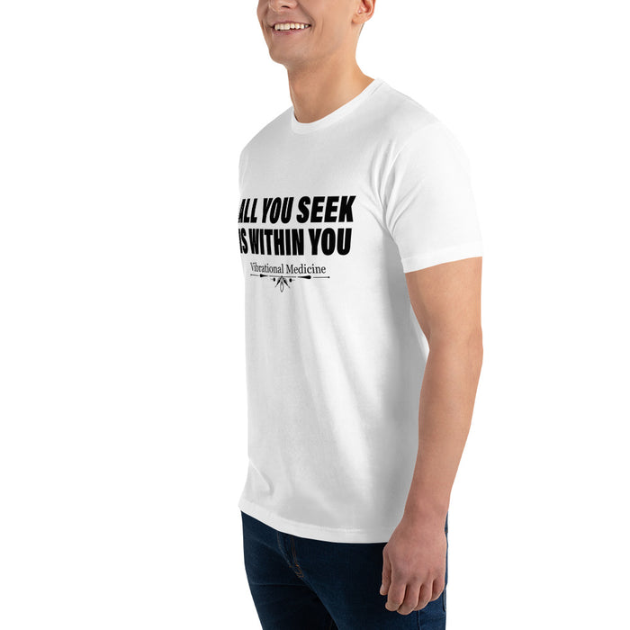 All You Seek Is Within You (White) Short Sleeve T-shirt