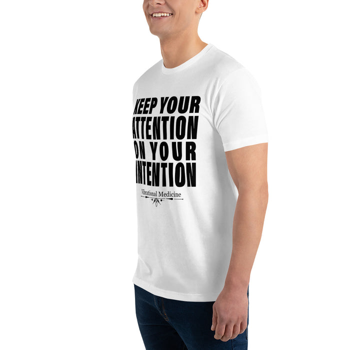 Keep Your Attention On Your Intention (White) Short Sleeve T-shirt