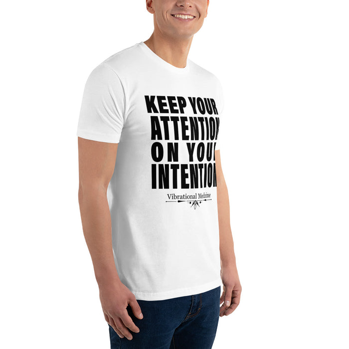 Keep Your Attention On Your Intention (White) Short Sleeve T-shirt