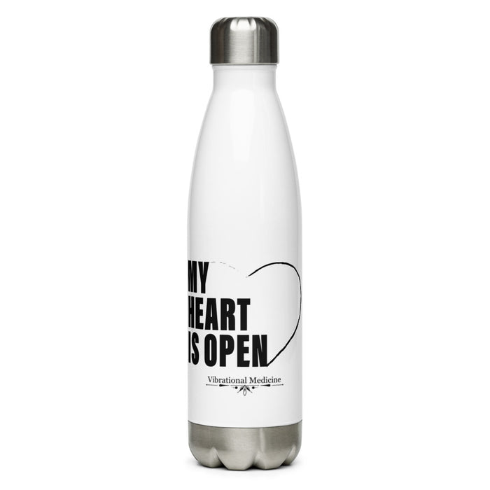 My Heart Is Open Stainless Steel Water Bottle