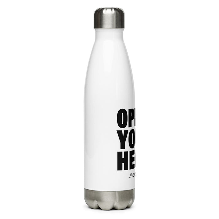 Open Your Heart Stainless Steel Water Bottle