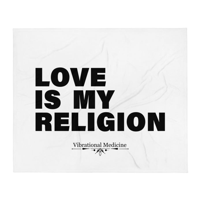 Love Is My Religon Throw Blanket