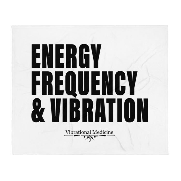 Energy, Frequency & Vibration Throw Blanket