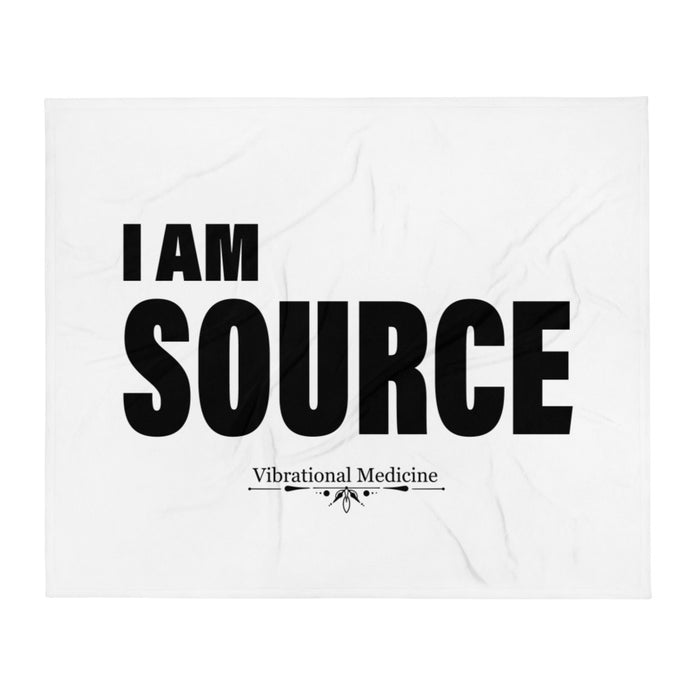 I Am Source Throw Blanket