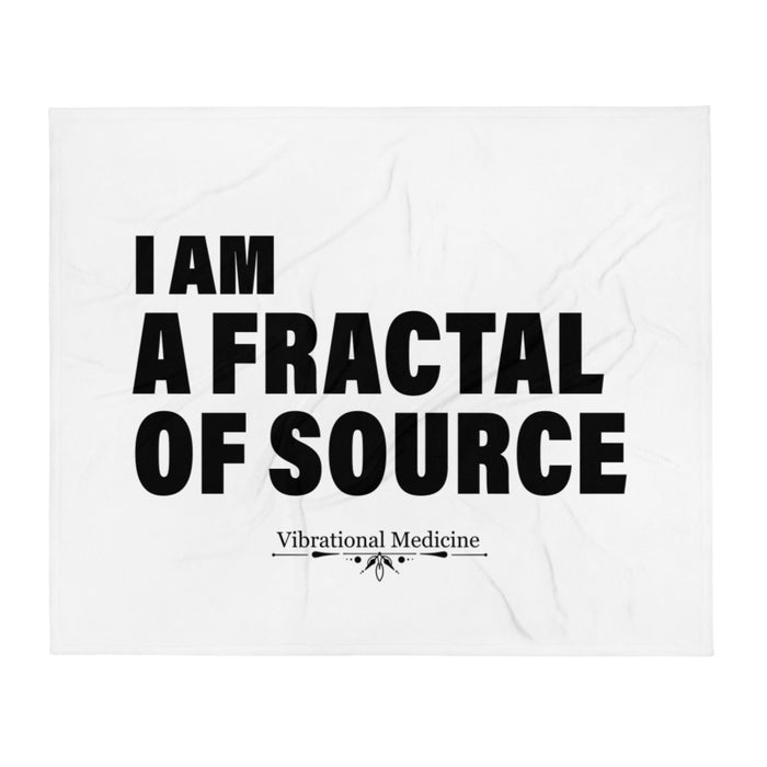 I Am A Fractal Of Source Throw Blanket