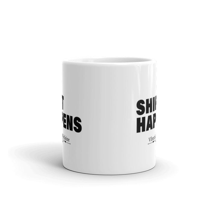 Shift Happens White Glossy Mug