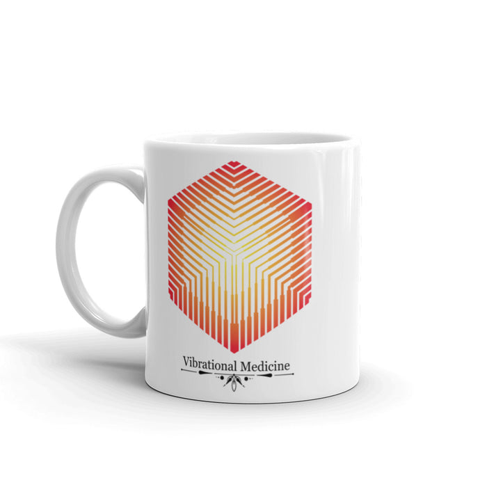 Hexacube White Glossy Mug