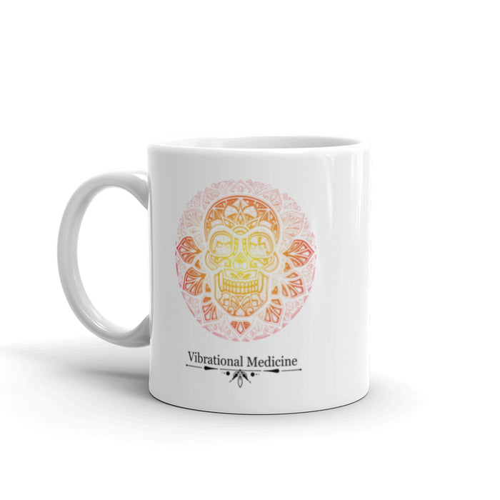 Sacred Skull White Glossy Mug