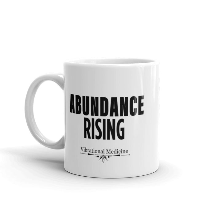 Abundance Rising White Glossy Mug