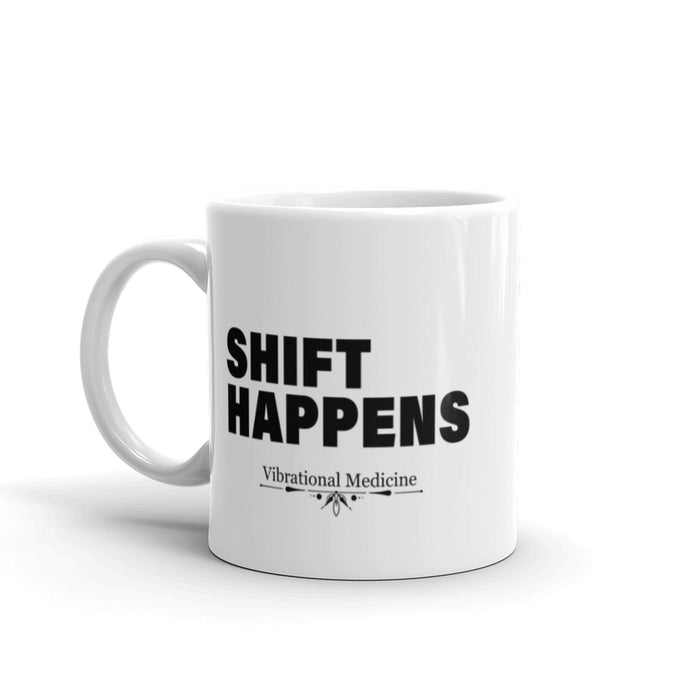 Shift Happens White Glossy Mug