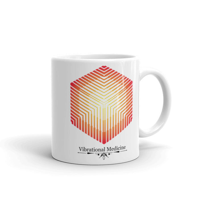 Hexacube White Glossy Mug