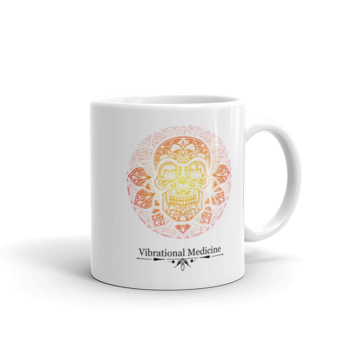 Sacred Skull White Glossy Mug