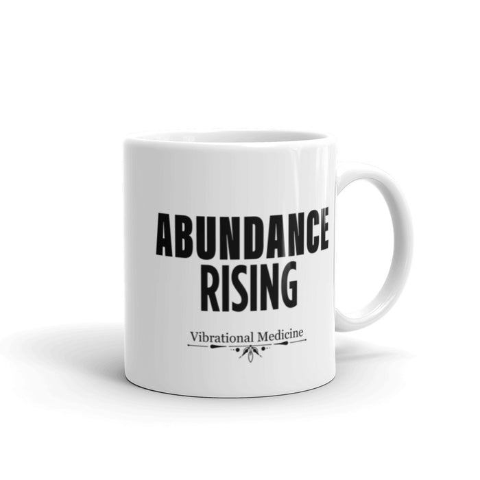 Abundance Rising White Glossy Mug