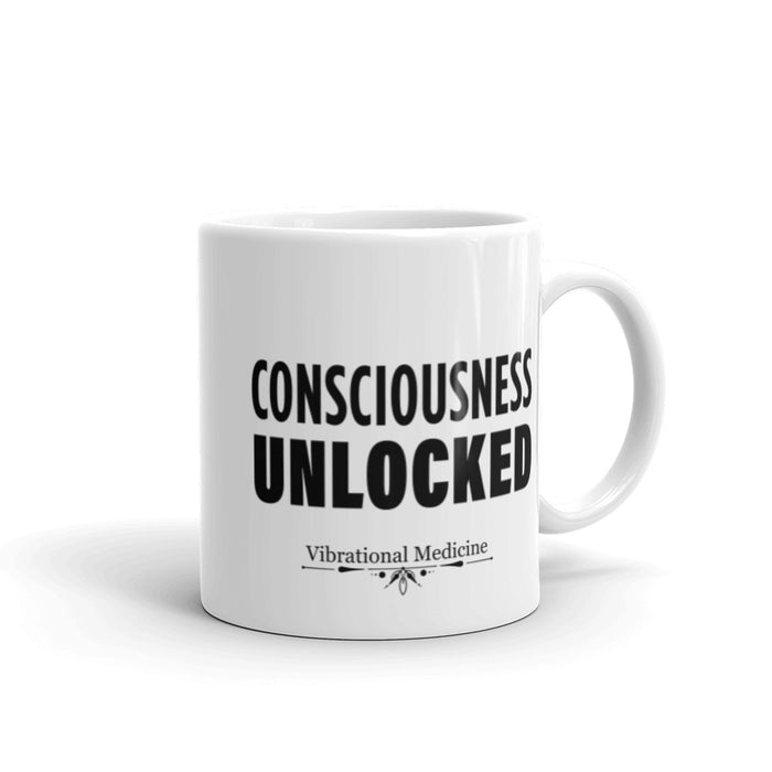 Consciousness Unlocked White Glossy Mug