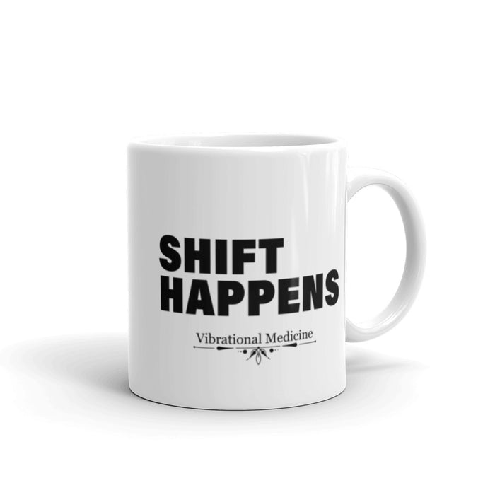 Shift Happens White Glossy Mug