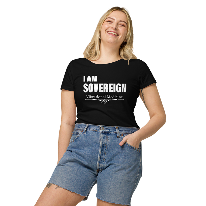 I Am Sovereign (Black) Women’s basic organic t-shirt