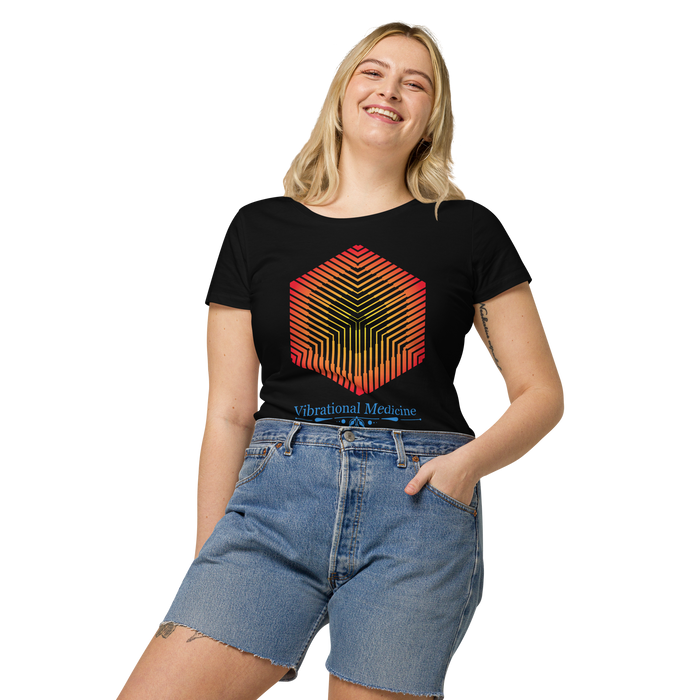 Hexacube (Black) Women’s basic organic t-shirt