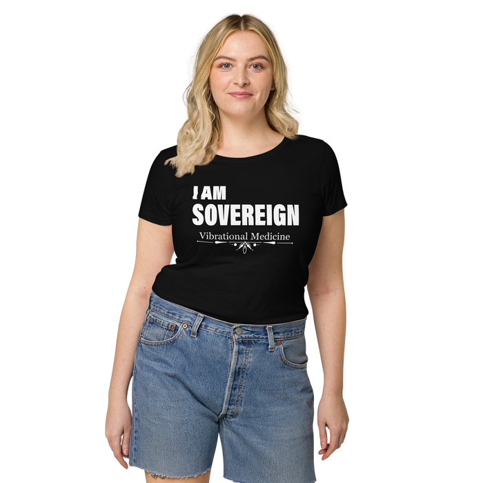 I Am Sovereign (Black) Women’s basic organic t-shirt