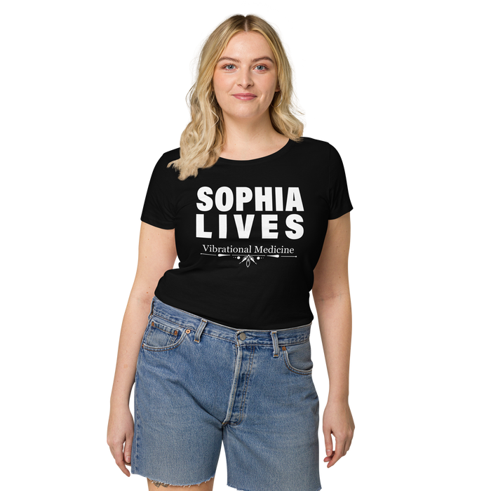 Sophia Lives (Black) Women’s basic organic t-shirt