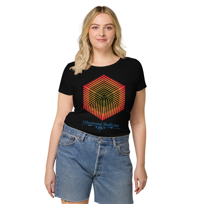 Hexacube (Black) Women’s basic organic t-shirt