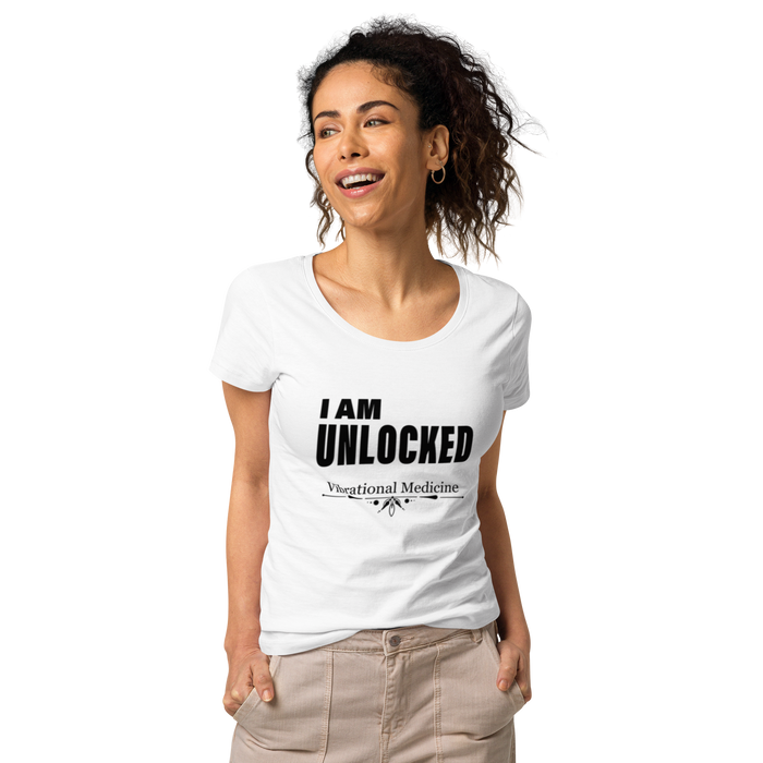 I Am Unlocked (White) Women’s basic organic t-shirt