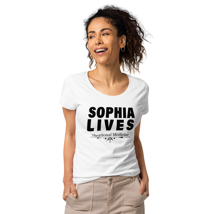 Sophia Lives (White) Women’s basic organic t-shirt