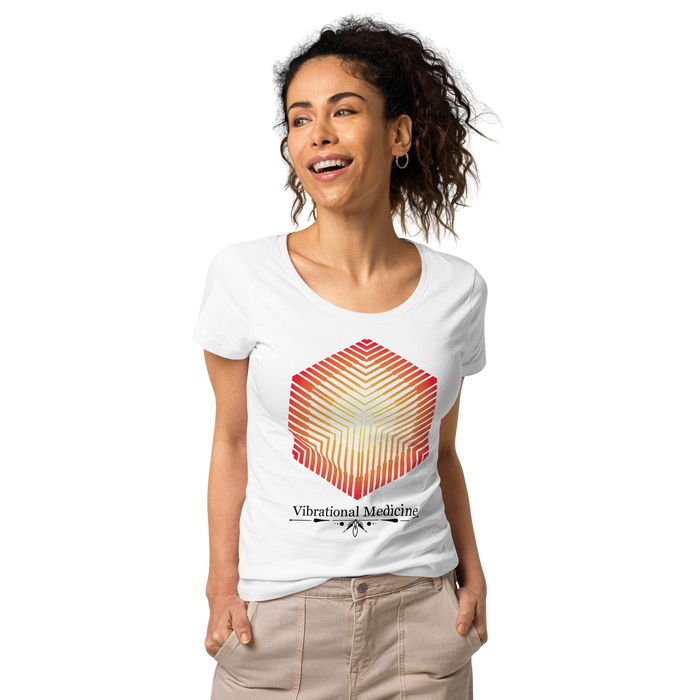 Hexacube (White) Women’s basic organic t-shirt