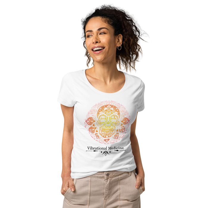 Sacred Skull (White) Women’s basic organic t-shirt