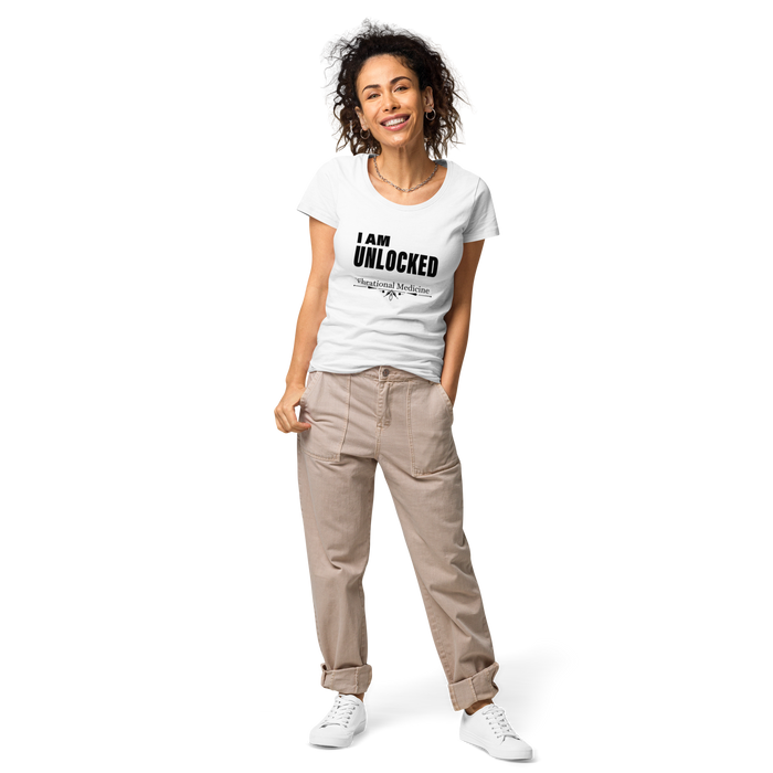 I Am Unlocked (White) Women’s basic organic t-shirt