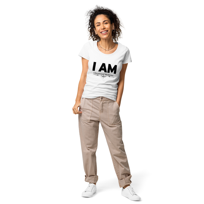 I Am (White) Women’s basic organic t-shirt