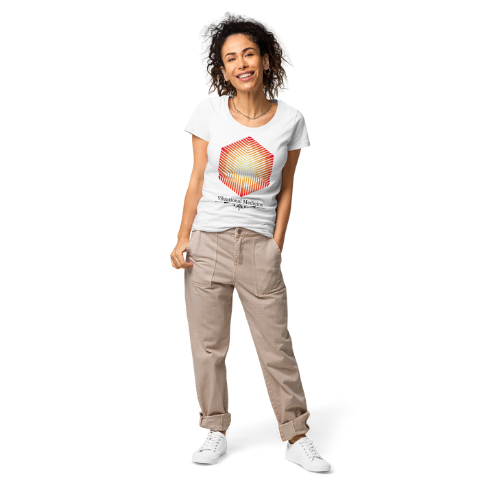 Hexacube (White) Women’s basic organic t-shirt