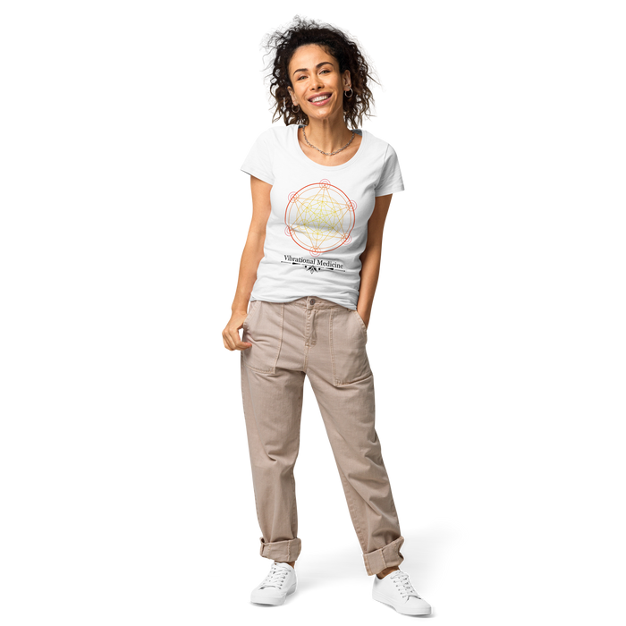 OmniSphere (White) Women’s basic organic t-shirt