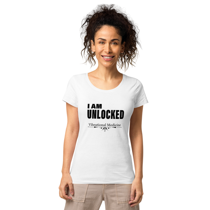 I Am Unlocked (White) Women’s basic organic t-shirt