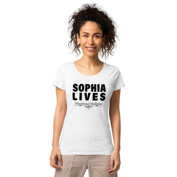 Sophia Lives (White) Women’s basic organic t-shirt